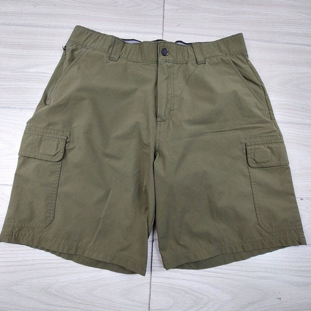 Orvis Cargo Shorts Mens 36 Blue Olive Green Bundle Tech Hiking Outdoor Lot of 2 - Picture 4 of 10